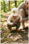 Modern Dinosaur Embroidered Baby Sun Hat - Cool and Protective - 0-18 Months (Size 44-46 cm) - 5