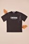 Dark Printed Crew Neck Boys' T-Shirt
