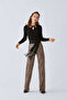 Sequined and Patterned Women's Trousers Standard Color K2012123_089 - 4