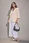 Wide Leg Gabardine High Waist Trousers F1649Ax26Au - 2