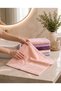 Pastel Aura 100% Cotton 6-Piece Face Towel Set 50X90 cm Soft Textured Absorbent Bath Towel Multi-Colored - 2