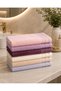 Pastel Aura 100% Cotton 6-Piece Face Towel Set 50X90 cm Soft Textured Absorbent Bath Towel Multi-Colored - 3