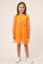 Girl's Tulle Dress Summer Balloon Sleeves with Bow