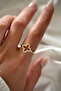 Zircon Stone Women's Steel Ring Does Not Tarnish and Does Not Lose Color - 2