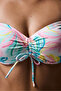 Leaf Pattern Underwire Bikini Top - 4