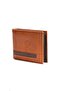 Men's Faux Leather Minimal Wallet and Card Holder - Tan - Black