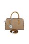 Duki Daso Beige Women's Hand and Shoulder Bag with Accessory Detail |   Summer T8497 Beige with Zipper Openings and Pockets