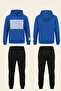 Girl's Tracksuit Set with Hood and Pockets - 4