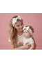 Baby Girl Children's Bow-Tie Hairband, 100% Cotton Combed Cotton, Non-Slip, Ultra Flexible Soft Headband - 7