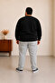 Men's Plus Size Oversized 3 Thread Long Sleeve Sweatshirt 3Xl-4Xl-5Xl-6Xl-7Xl-8Xl-9Xl - 4