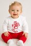Baby Girl Long Sleeve Flower Print Top and Bottom Baby Set 100% Cotton