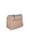 Duki Daso Pink Cream Striped Detailed Women's Shoulder and Crossbody Bag |   Summer T8522 Pink 3 Compartments - 5