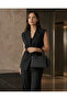 Women's 3-Compartment Zippered Hand and Shoulder Bag - Black