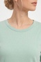Water Green 70% Cotton Anti-Sweat Single Jersey Combed Cotton Three Quarter Sleeve Crew Neck Tunic - 4