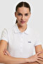 Women's White Polo Collar Basic T-Shirt 50323461-Vr013 - 2