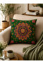 Ays Home Ethnic Floral Patterned Double-Sided 4-Piece Throw Pillow Cover Set - 7