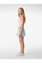 Sleeveless Crew Neck Ribbed Cherry Printed Striped Undershirt - 3