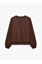 Regular Fit Three Thread Sh Fleece-Lined Long Sleeve Crew Neck Basic Sweatshirt - 6