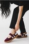 Velcro Sports Ballerinas Women's Mary Jane Shoes Burgundy - 2