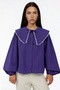 Women's Baby Collar Shirt 1496 - Purple