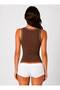 Women's Thick Strap Camisole Ribbed Cotton Undershirt - 5