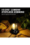 Army Green 5 W Rechargeable Camping Lantern Stepless Dimming COB Portable Waterproof for Hiking Fish - 3