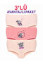 Girls' Cotton Lycra Panties - Colorful Comfortable Flexible Underwear 3-Pack 6231