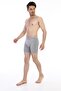 Men's Elastic Bias Gray Melange Long Boxers 0855