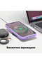 Silicone case iPhone 14, with microfiber, thin, protective, raised edges, light lilac - 6