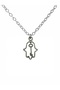 Fatma Ana Eli Necklace with Key Figure – 60 cm Chain, Zinc Plated Unisex Design