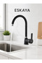 Black Chrome Delta Kitchen Sink Faucet Tap Elegant Design