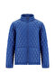 Mock Neck Pocketed Zippered Windproof Quilted Sports Coat - 2