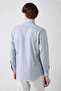 Long Sleeve Classic Italian Collar Striped Slim Fit Breathable Cotton Shirt - 6