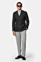 سترة 7 Drop Slim Fit ذات تصميم ضيق وياقة مدببة عادية من الكتان مزدوجة الصدر - 7