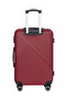 Cabin Size 20-Inch ABS Lightweight Hardshell Luggage Trolley | carrying 10kg 4-Wheel Spinner Suitcase Burgunndy - 4
