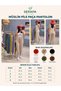 Women's Muslin Pleated Trousers, Comfortable Fit, Elastic Waist, Lace-Up, Pocketed, Casual Trousers - 4