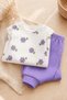 Baby Girl Set Floral Patterned Top and Bottom Seasonal Set 3 6 9 12 Months - 5