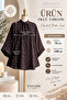 Women's Polka Dot High Collar Loose Tunic – Spanish Style Modern Hijab Blouse Summer Stylish Shirt - 8