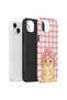 iPhone 15 Vorian Double Layer Case Pink Picnic Cat - 3