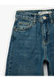 Cotton in Pocketed Denim Pants with Adjustable Waistband and Elastic Bands - 6