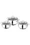 Ufo Steel 6-Piece Casserole Pot Set with Glass Lid - 3