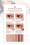 Matte and Shimmer Shades 4-Piece Eyeshadow Palette Peripera Ink Pocket Shadow Palette (08 Strawberry in Mute) - 2
