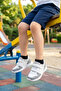 5-Piece Black Children's Cotton Seamless Flexible Bootie Socks - Premium - 7