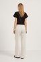 Elastic Waist Tensel Palazzo Trousers - 3