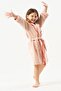 Mini Bisous Children's Bathrobe with Cotton Crochet Detail - 4