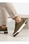 Men's khaki orthopedic insole genuine leather sneaker shoes - 2