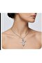 Zircon Stone Phoenix Steel Necklace - 2