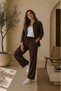 Women's Suit Set, Tissue Fabric Shirt and Pants Set - 3