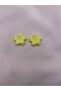 Yellow Lotus Flower Acrylic Earrings - 4