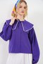 Women's Baby Collar Shirt 20314 - Purple